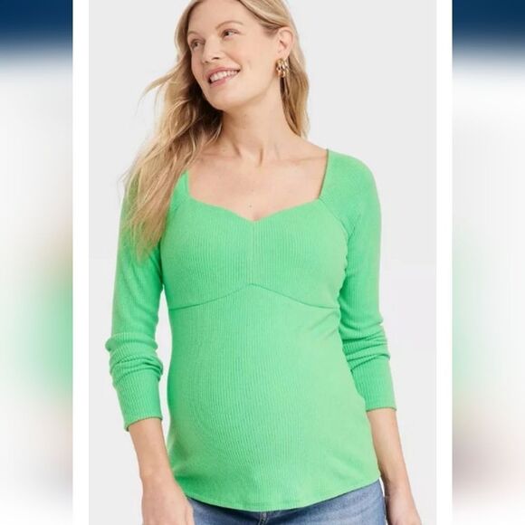 Corsetry Rib Maternity Top - Isabel Maternity by Ingrid & Isabel - Picture 4 of 4